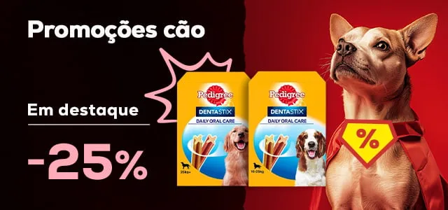 Dentastix: -25% numa seleção de snacks dentários para cão 112 unidades