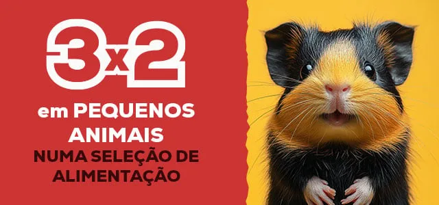 3×2 em alimentação seca e húmida para pequenos animais