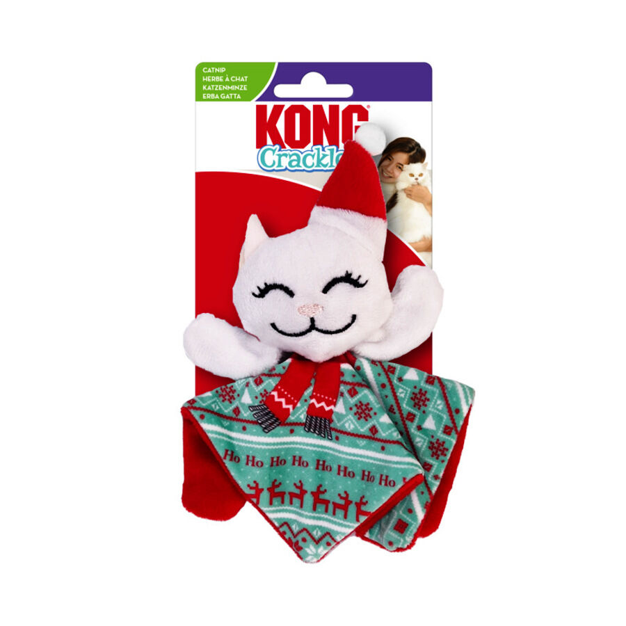 Kong Holiday Crackles Santa Kitty brinquedos para gatos, , large image number null