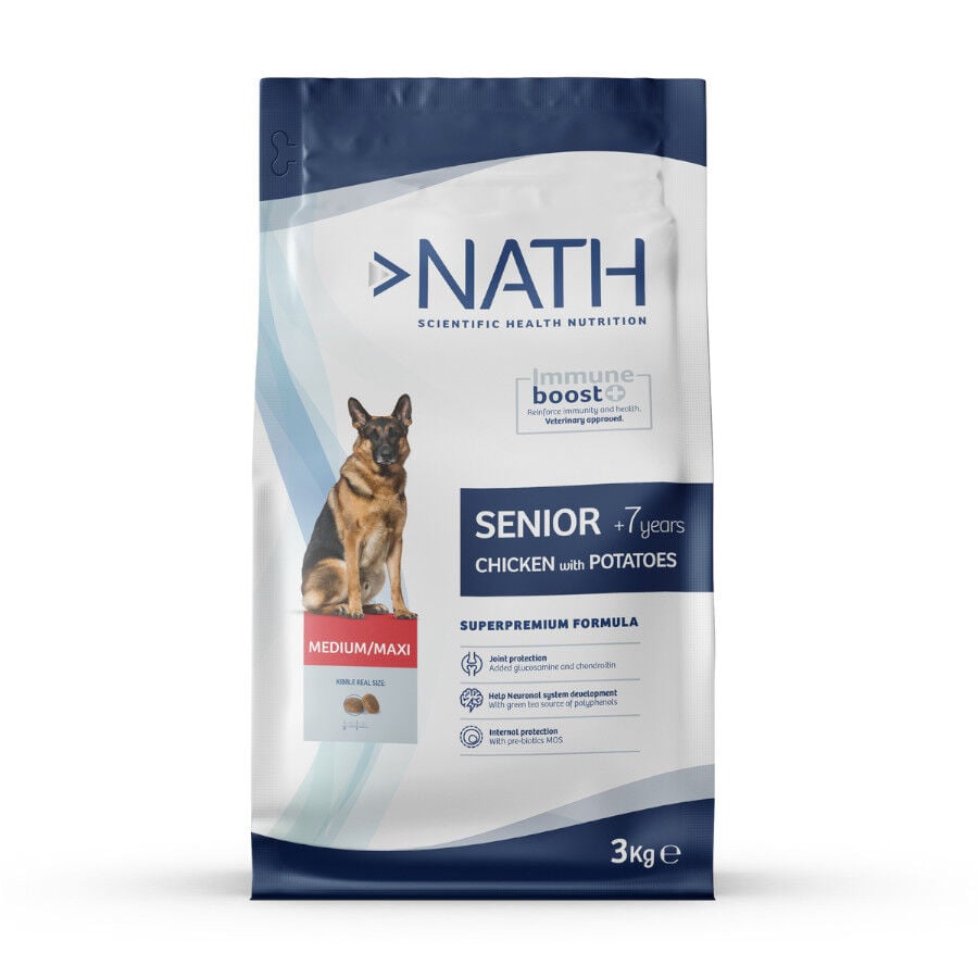 Nath Senior Medium & Maxi ração para cães, , large image number null