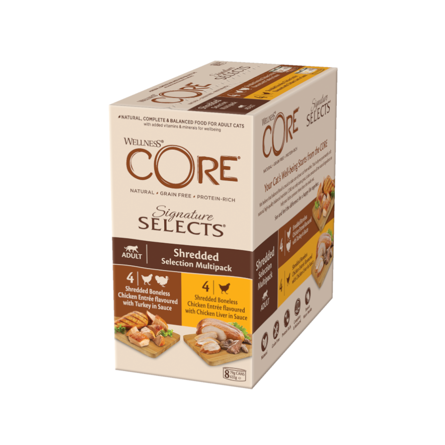 Wellness Core Shredded Selection lata para gatos - Multipack 8