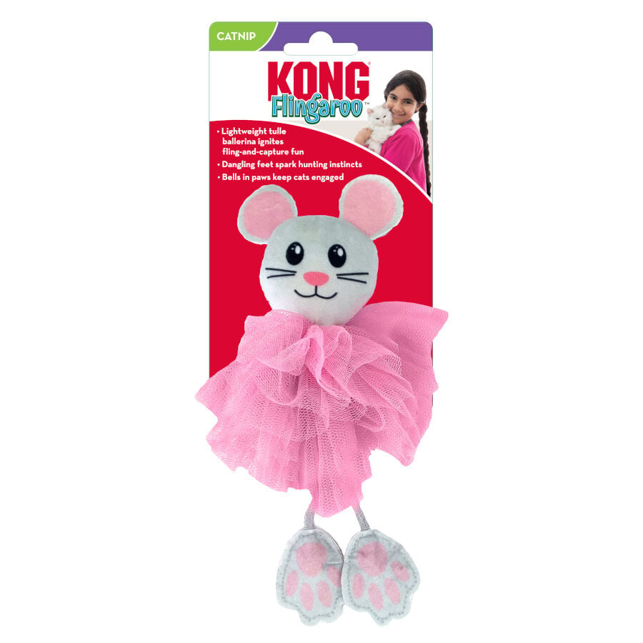 Kong Flingaroo Tutu Rato com guizo para gatos, , large image number null