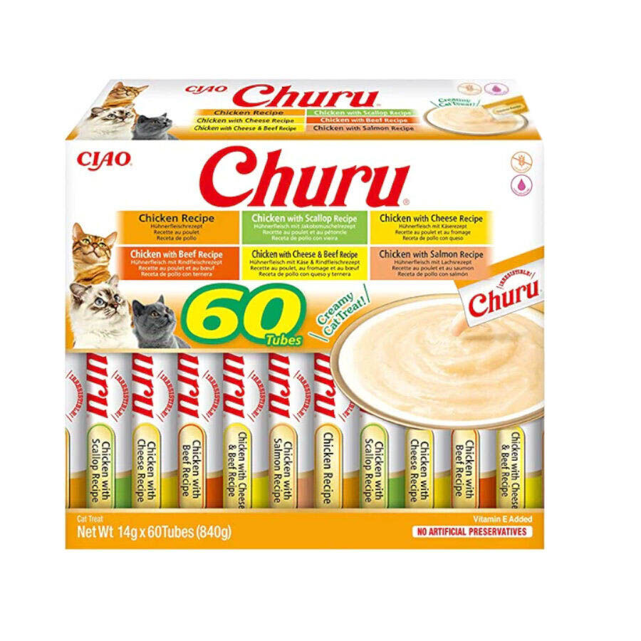 Churu Variedades de Frango Snack Líquido para gatos, , large image number null