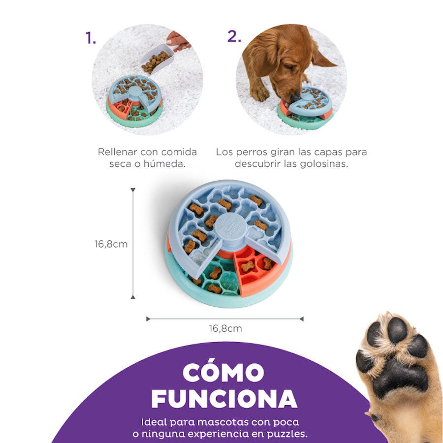 Outward Hound Nina Ottosson Puppy Lickin' Layers Brinquedo interativo com Snacks para cachorros , , large image number null