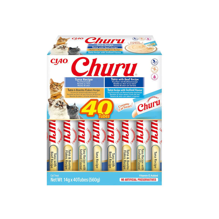 Churu Variedades de Atum Snack Líquido para gatos, , large image number null