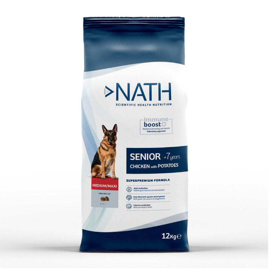 Nath Senior Medium & Maxi ração para cães, , large image number null