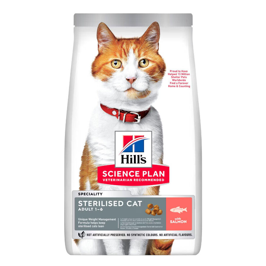 Ração Hill's Science Plan Sterilised Adult Salmon para gatos