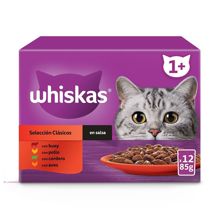 Whiskas Seleção Clássica Saquetas em Molho para Gatos, , large image number null