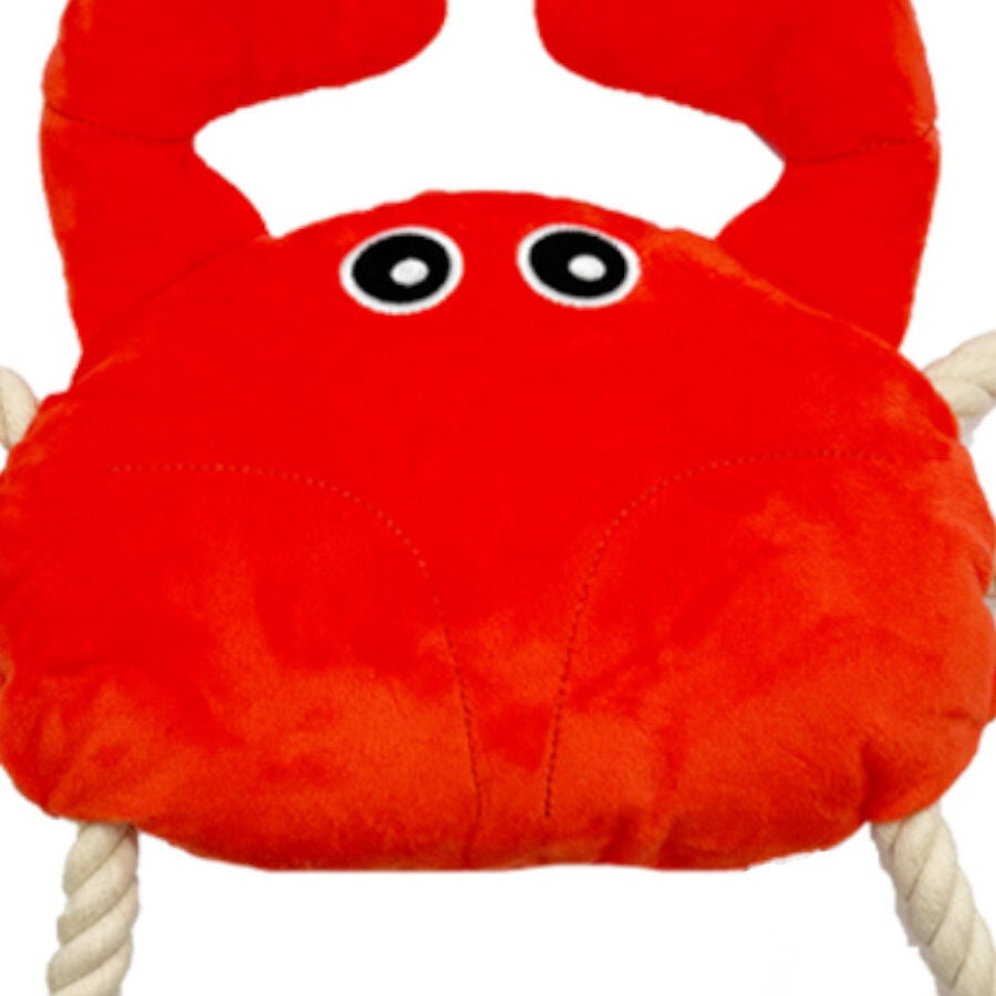 Tootoy! Comfort Fresh Crab peluche com corda para cães, , large image number null