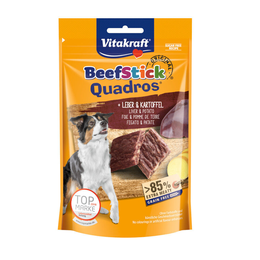 Vitakraft BeefStick Quadros Biscoitos de Fígado e Batata para cães, , large image number null