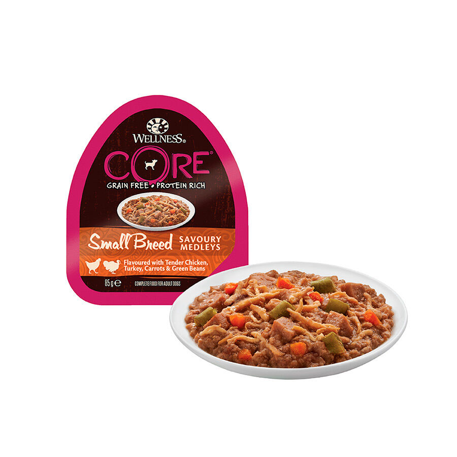 Wellness Core Small Breed Grain Free Frango e Peru Terrina para cães, , large image number null