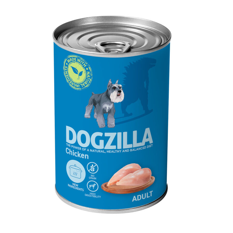 Dogzilla frango lata para cães
