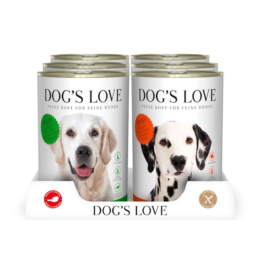 Dog’s Love Adulto lata para cães - Multipack 6