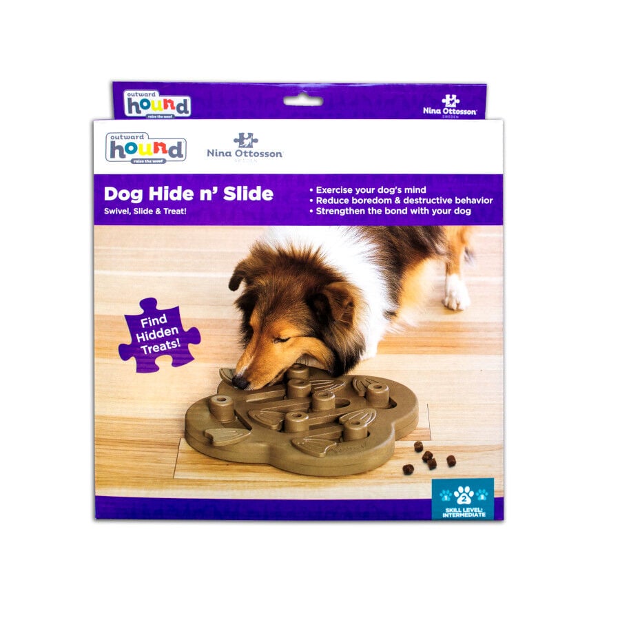 Outward Hound Nina Ottosson Hide n’ Slide Puzzle para cães, , large image number null