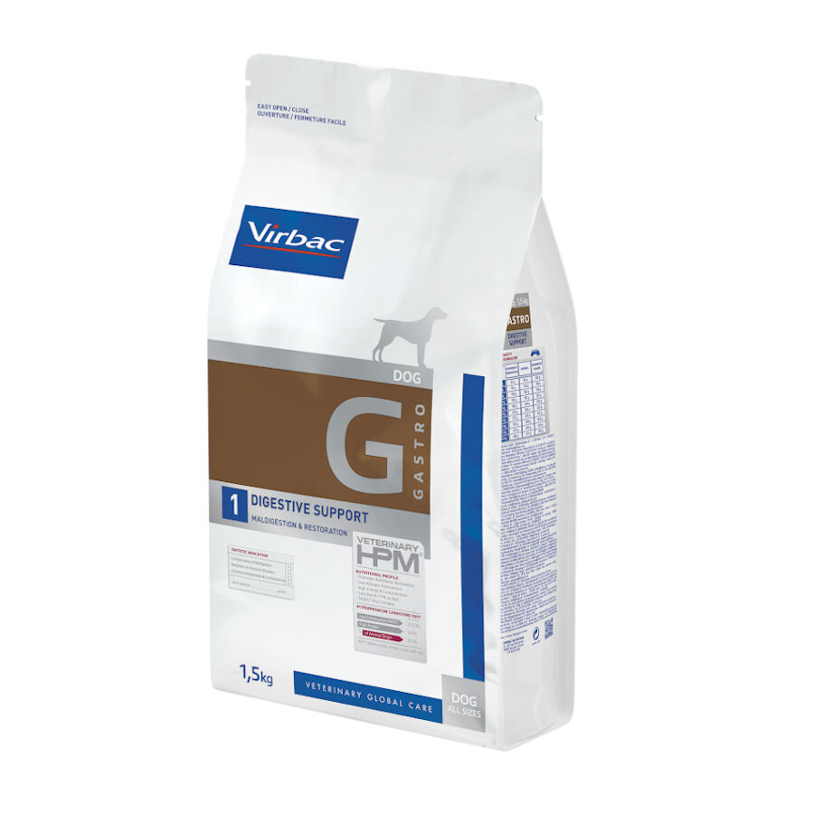 Virbac Veterinary HPM Gastro G1 Digestive Support ração para cães, , large image number null