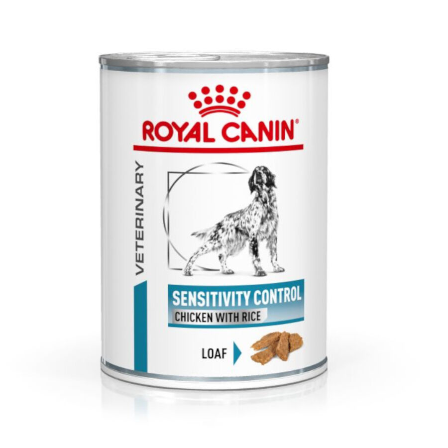 Royal Canin Veterinary Sensitivity Control Mousse de Galinha e Arroz lata para cães