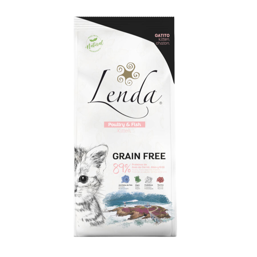 Lenda Kitten Poultry & Fish ração para gatinhos, , large image number null