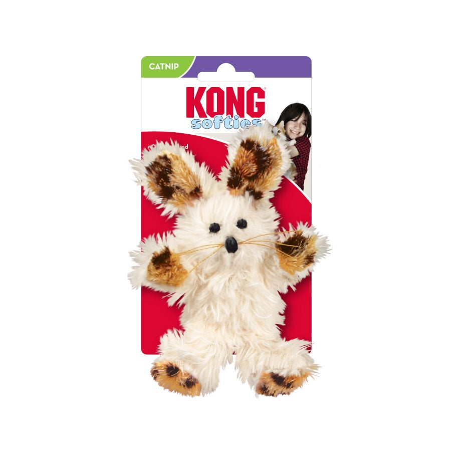 Kong Softies Fuzzy Coelho Peluche para gatos, , large image number null