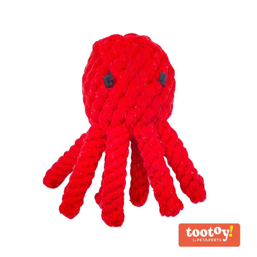 Tootoy! Comfort Octopus & Sea brinquedo com corda para cães