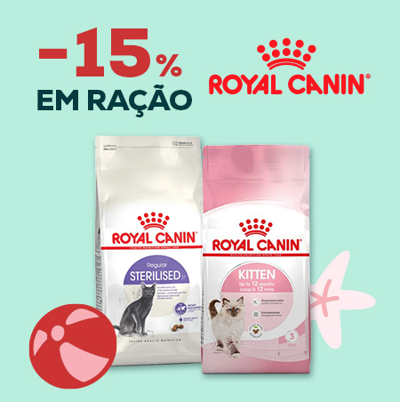 Royal Canin: -15% numa seleção de ração para gato