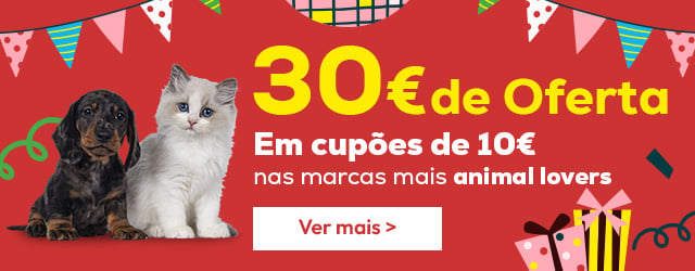 Compre as nossas marcas mais Animal Lovers e receba 30€ em cupões!