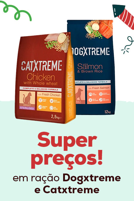 Dogxtreme e Catxtreme: Super preços numa seleção de ração