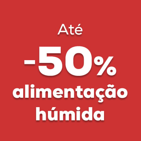 Alimentação húmida com descontos até -50%