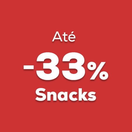 Snacks com descontos até -33%