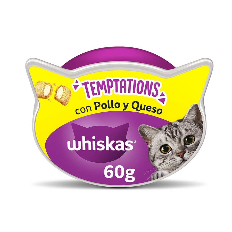 Tentações Gatos com Sabor de Frango e Queijo 60 GR 