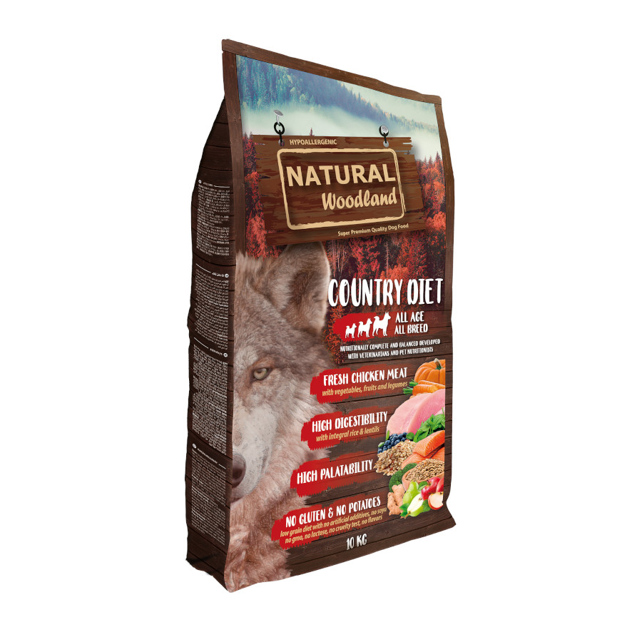 Natural Woodland Country Diet Hypoallergenic ração para cães