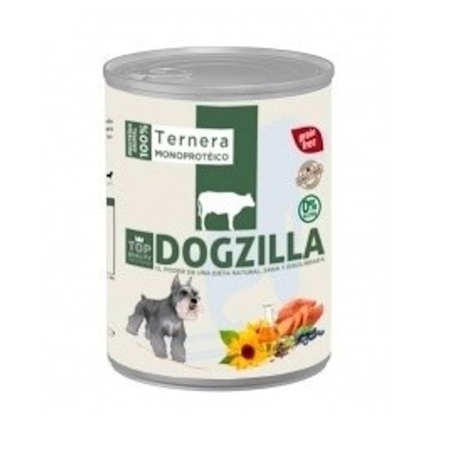 12 latas x 800 g Dogzilla vitela lata para cães Pack poupança!