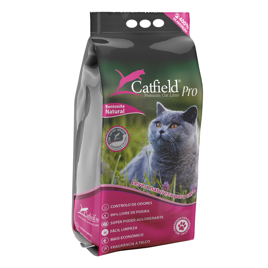 15 L Catfield Premium Pro Talco Areia Aglomerante para gatos