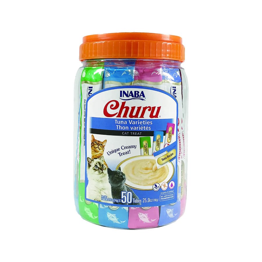 0.7 KG Churu Snack Cremoso Variedades de Atum para gatos – Pack 50